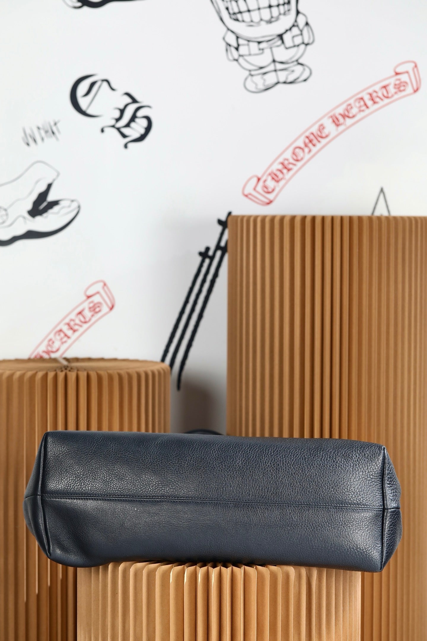 ＣＨＲＭ ＨＲＴＳ BLACK CROSS PATCH TOTE BAG BLACK