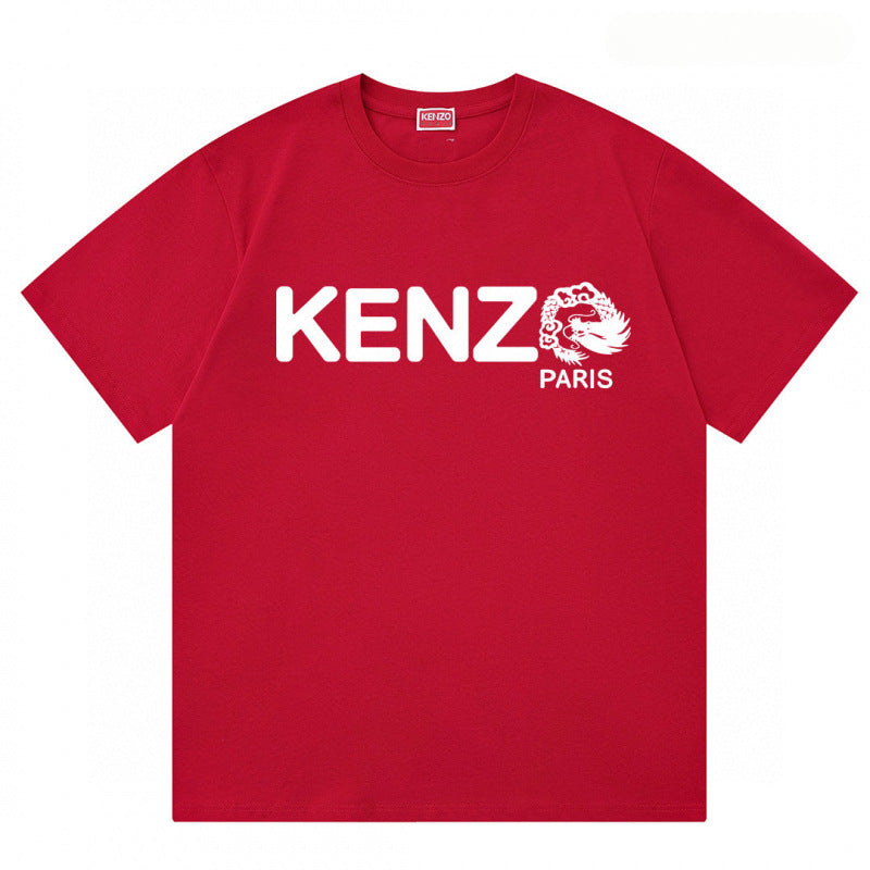 KENZO T Shirt Summer Tiger Head Casual