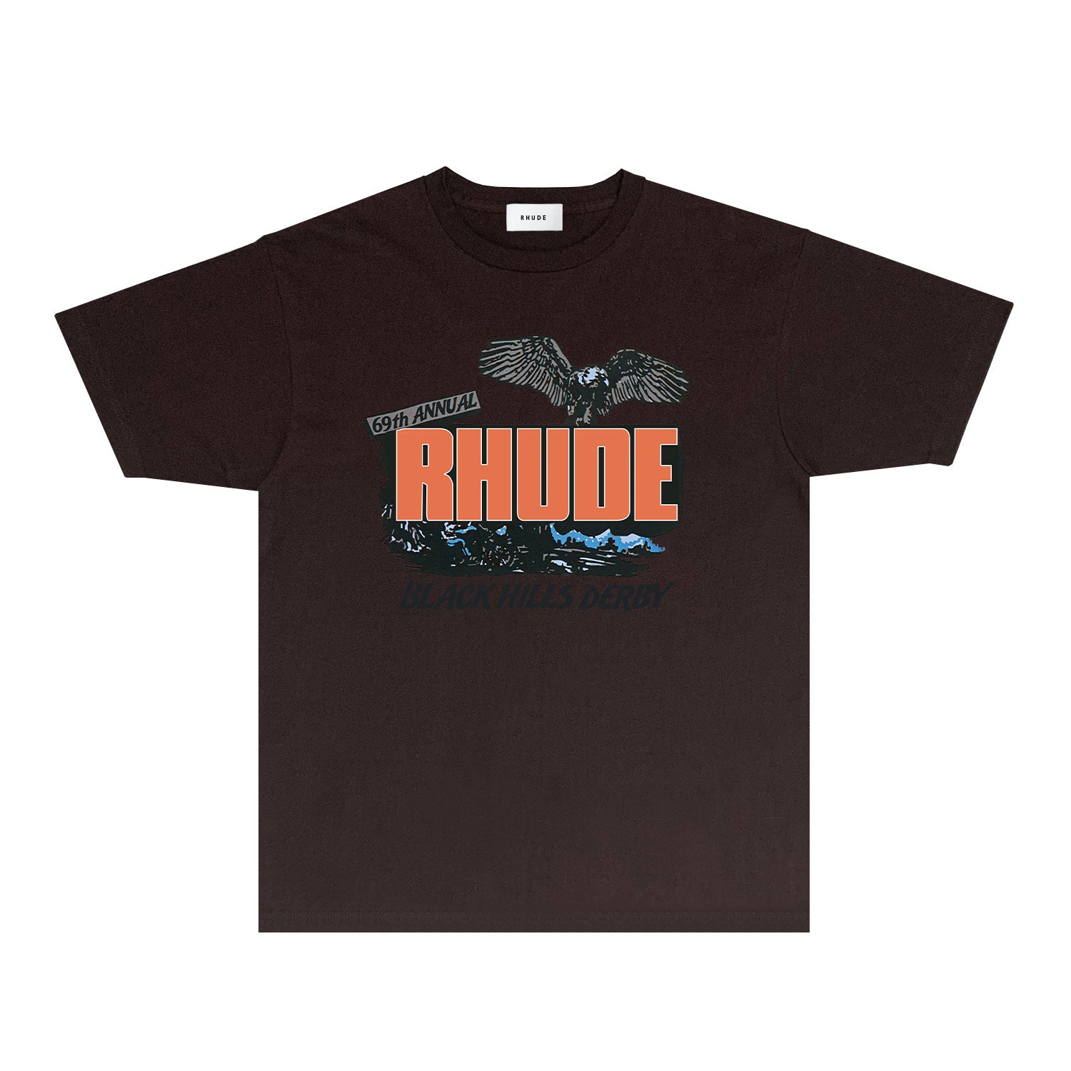 Rhude T Shirts Printed Trendy Pure Cotton