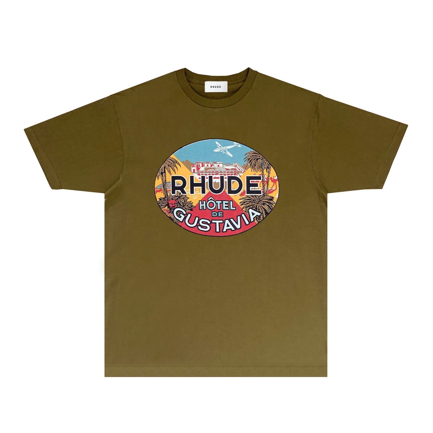 Rhude T Shirts Printed Trendy Pure Cotton