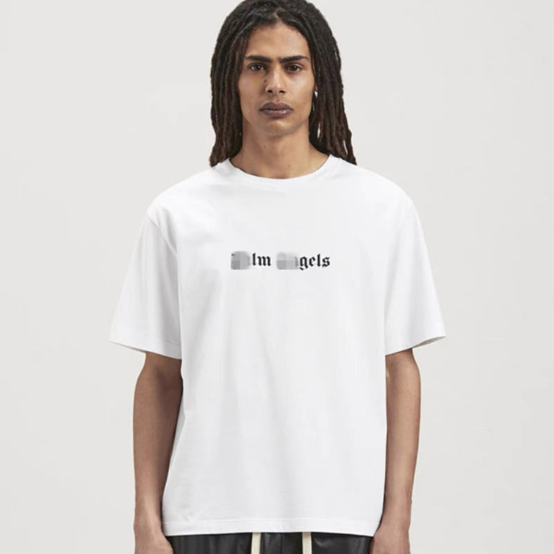 Palm Angels T Shirts Simple Letter Print Short Sleeve T-Shirt