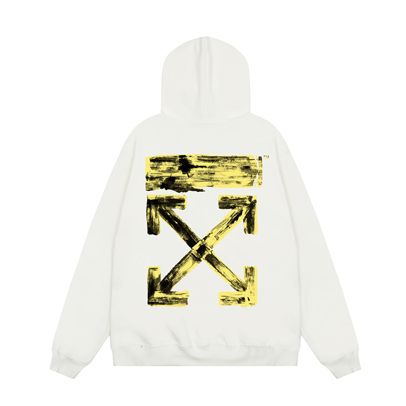 OFF WHITE Hoodie Trendy Street Style Personalized Cotton