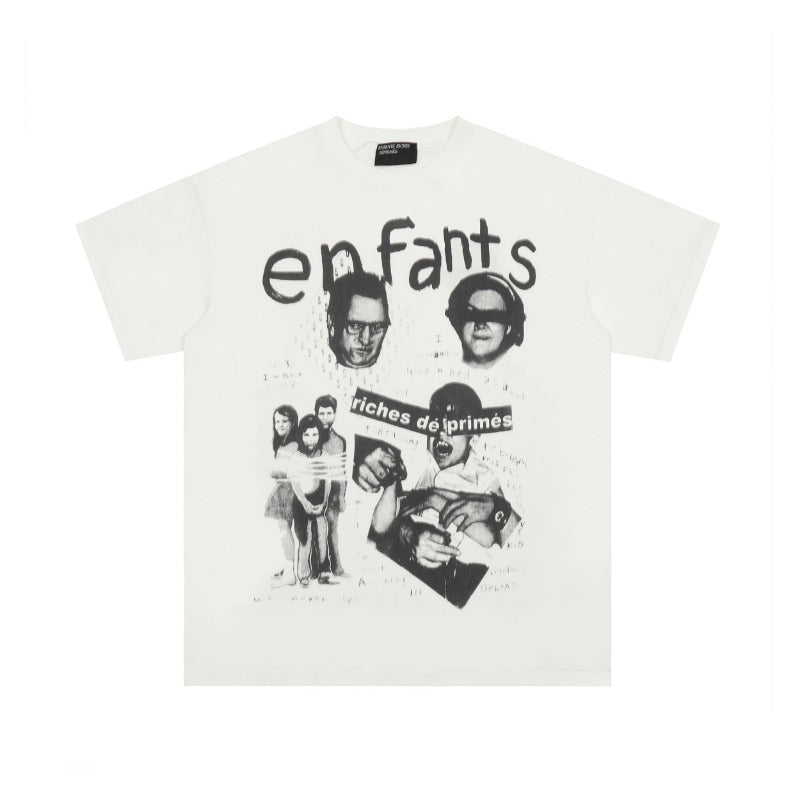 ERD T Shirts Printed Pure Cotton Loose Short Sleeve T-shirt