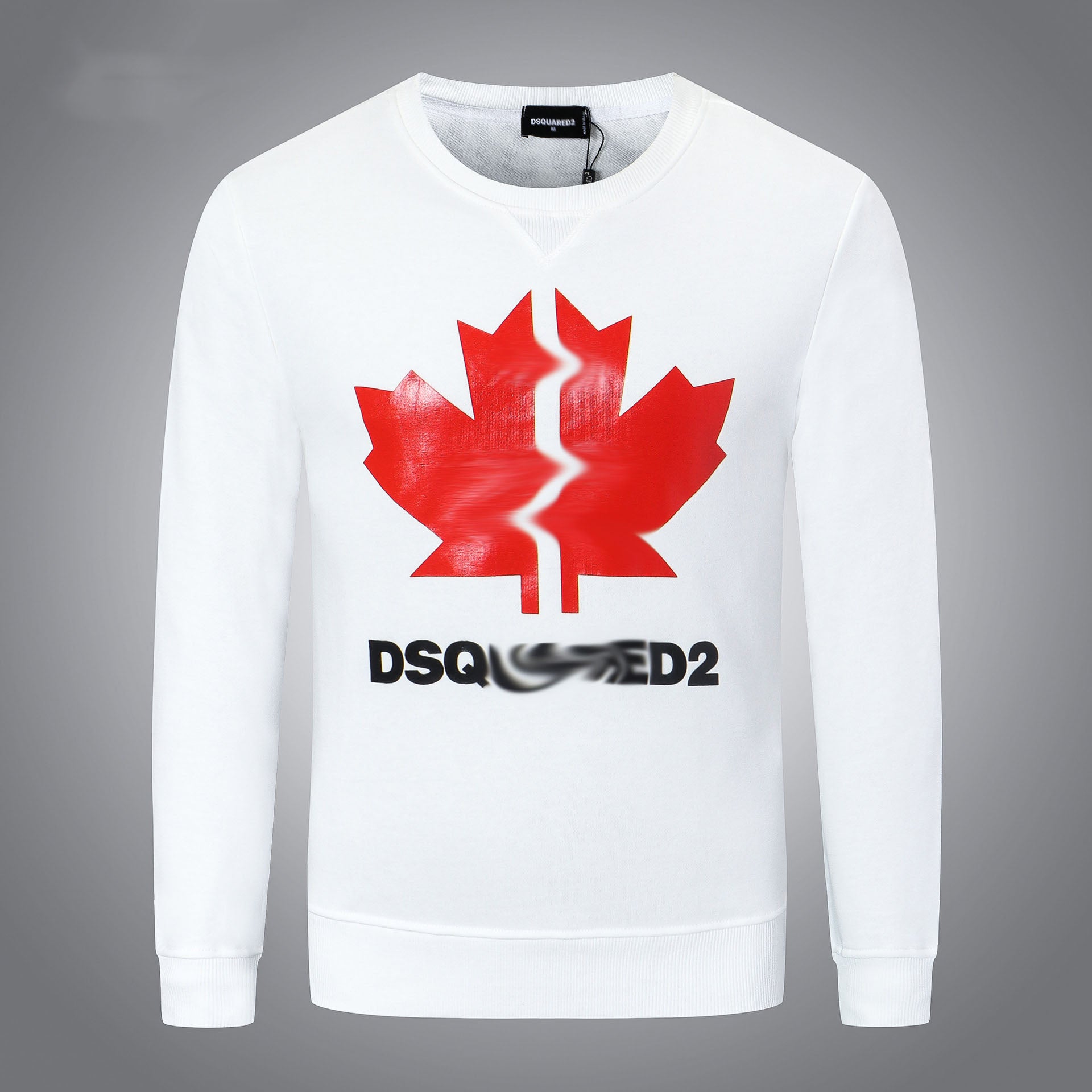 Dsq2 Hoodie DSQ Lian D2 Clover Printed Sweater Trendy Men's Autumn and Winter
