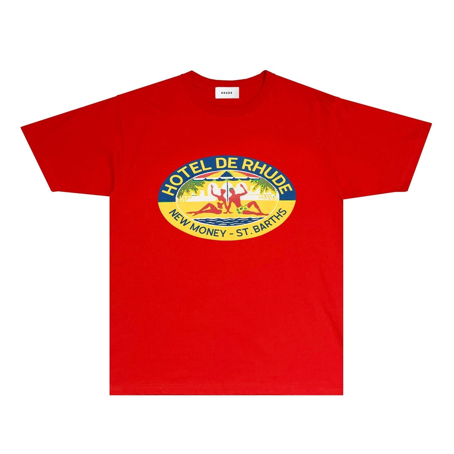 Rhude T Shirts Printed Trendy Pure Cotton
