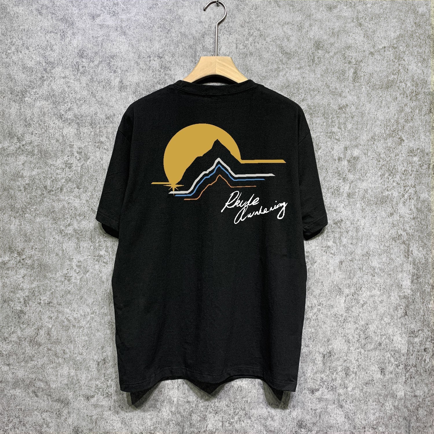 Rhude T Shirts Printed Trendy Pure Cotton