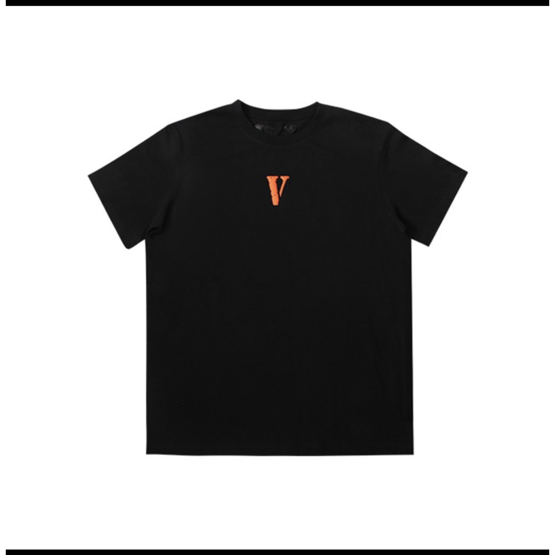 Vlone T Shirt Spring Summer Orange Small V Letter Print