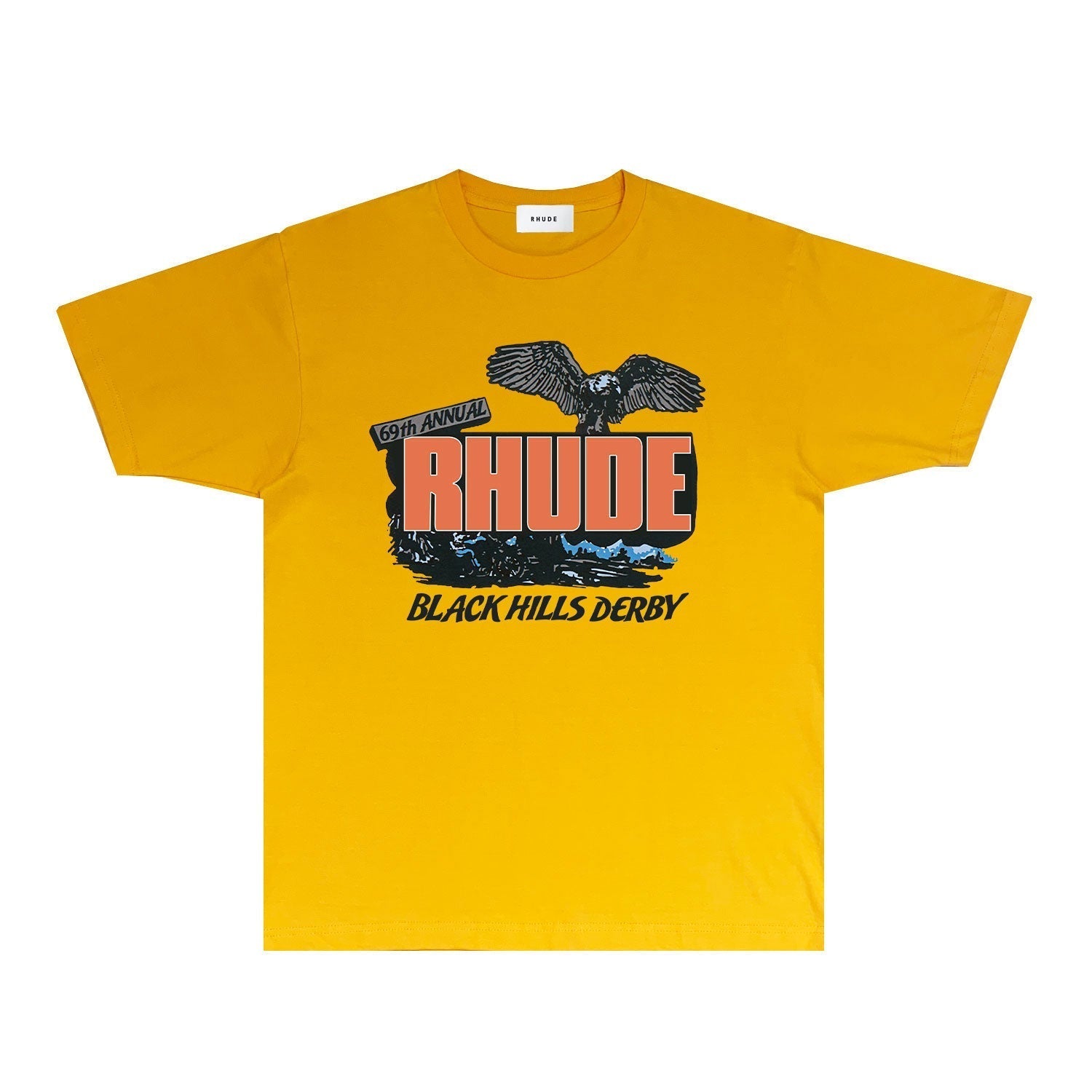 Rhude T Shirts Printed Trendy Pure Cotton