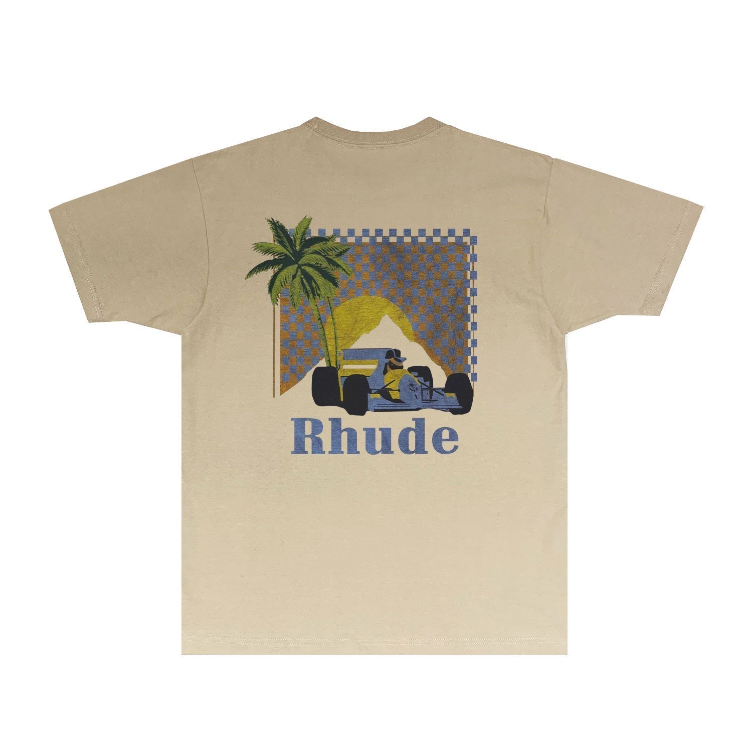 Rhude T Shirts Printed Trendy Pure Cotton