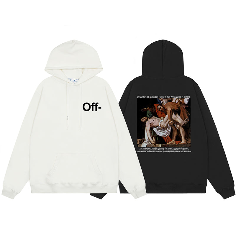 OFF WHITE Hoodie Trendy Street Style Personalized Cotton