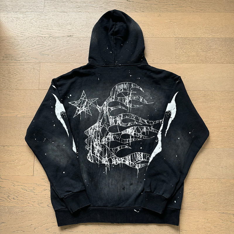 Hellstar Hoodie Wash and Do Old Casual Shorts Summer