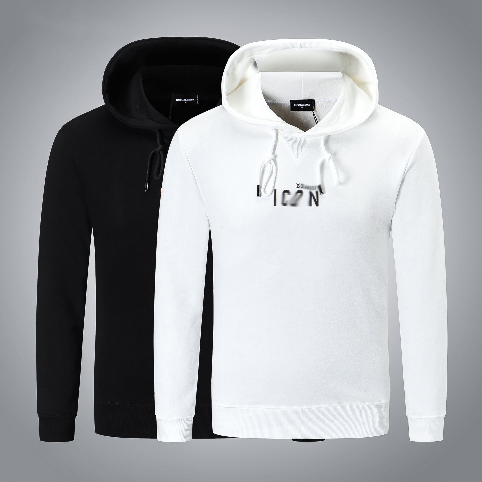 Dsq2 Hoodie DSQ Lian D2 Letter Print Sweatshirt Trendy Men's Autumn and Winter