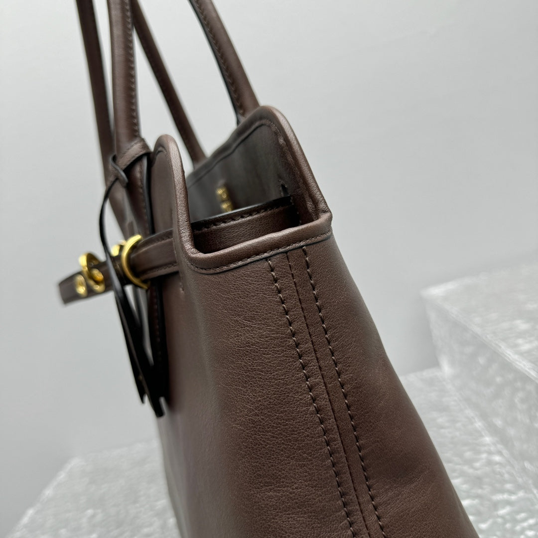 ＭＩ ＭＵ AVENTURE NAPPA LEATHER BAG MEDIUM BRIARWOOD