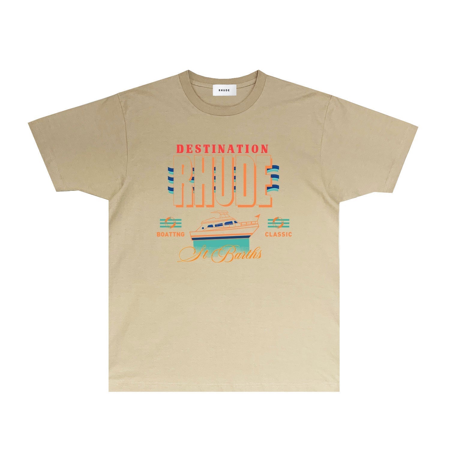 Rhude T Shirts Printed Trendy Pure Cotton