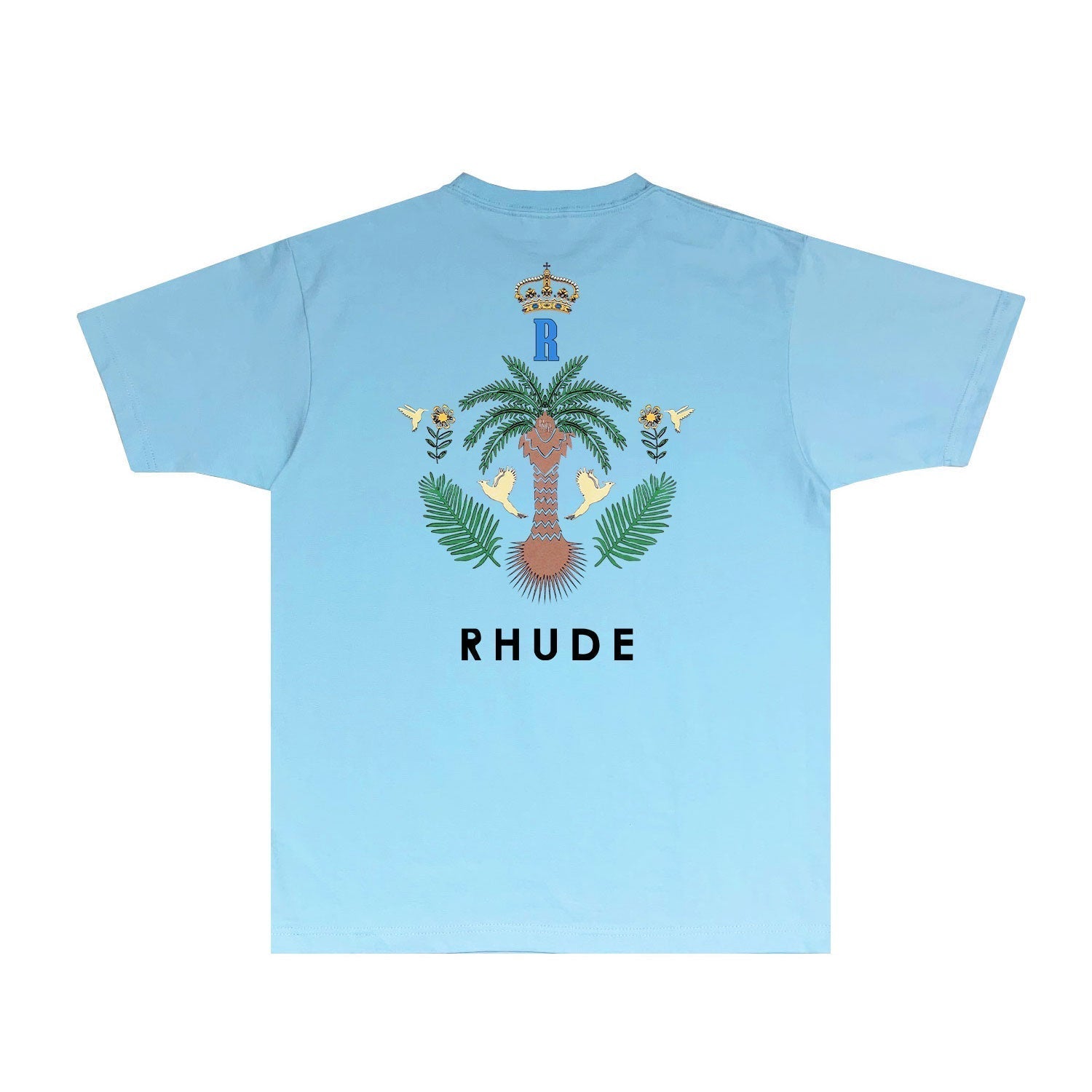 Rhude T Shirts Printed Trendy Pure Cotton