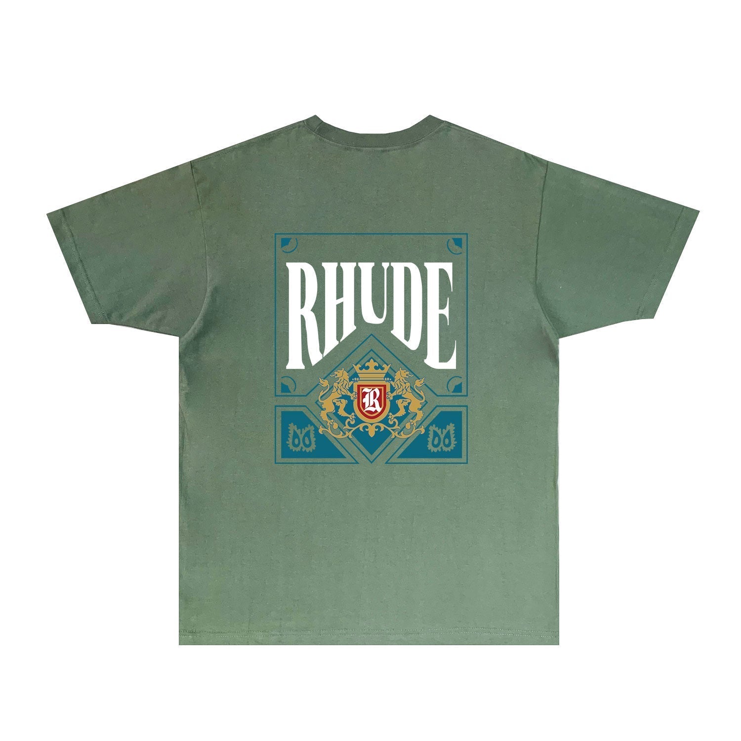 Rhude T Shirts Printed Trendy Pure Cotton