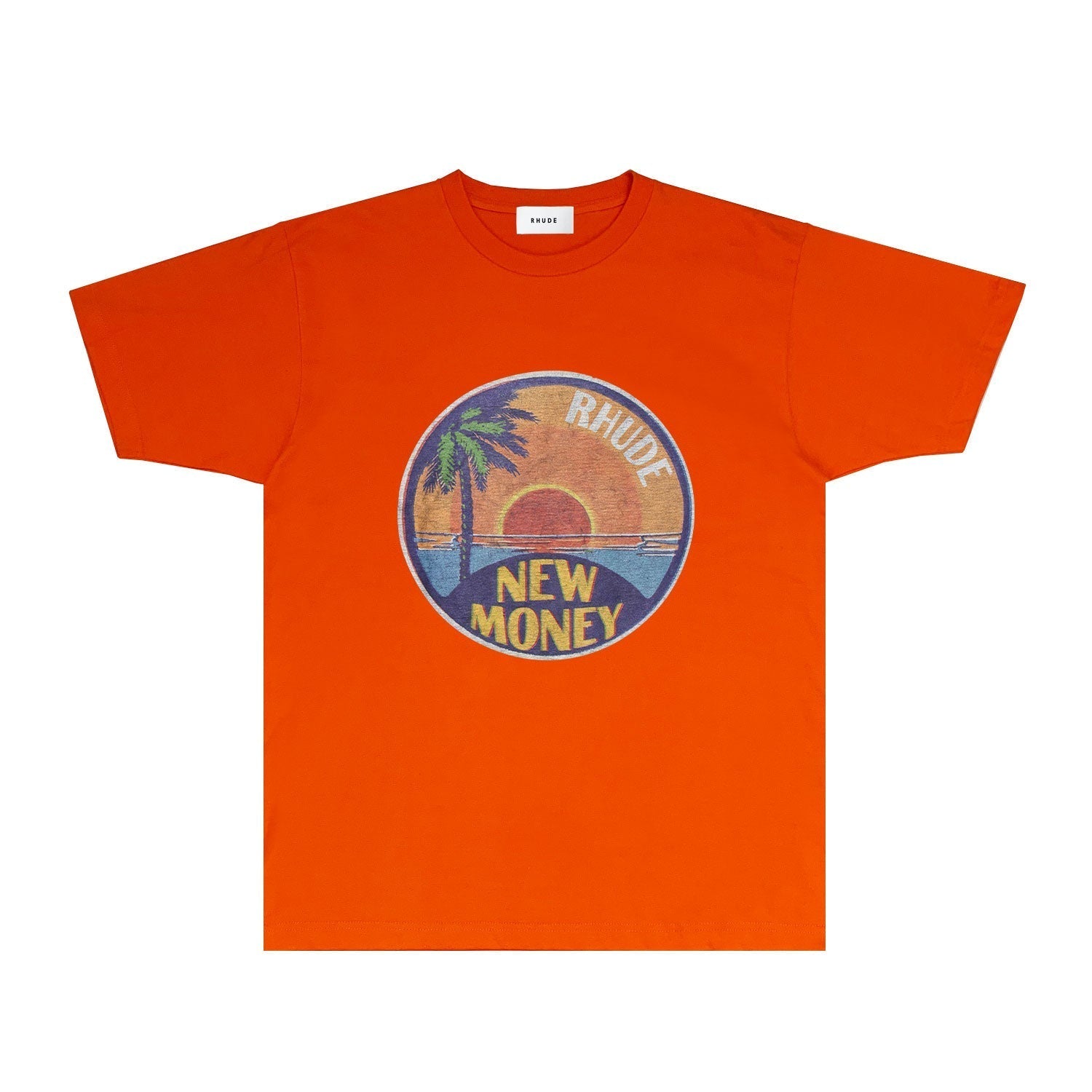 Rhude T Shirts Printed Trendy Pure Cotton