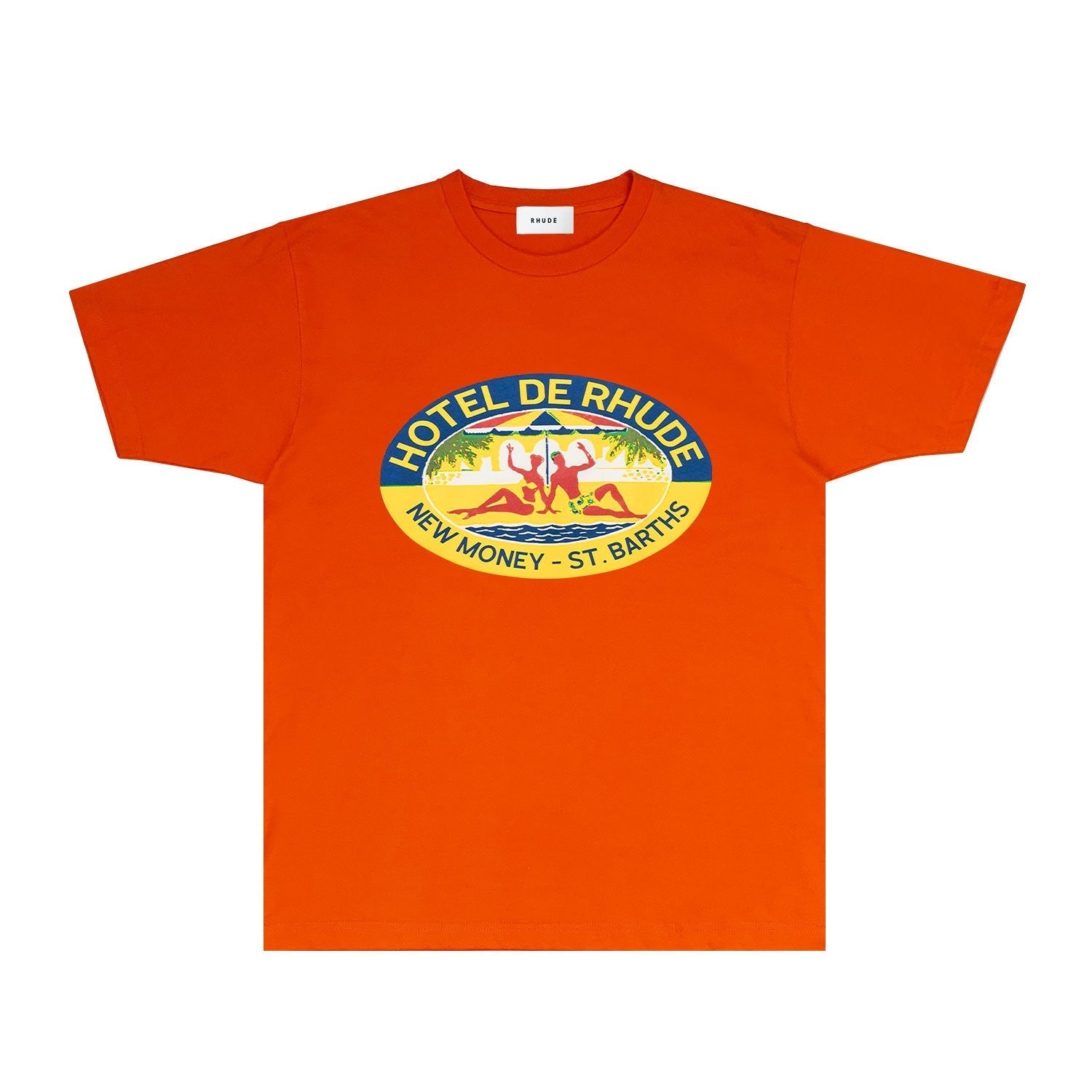 Rhude T Shirts Printed Trendy Pure Cotton
