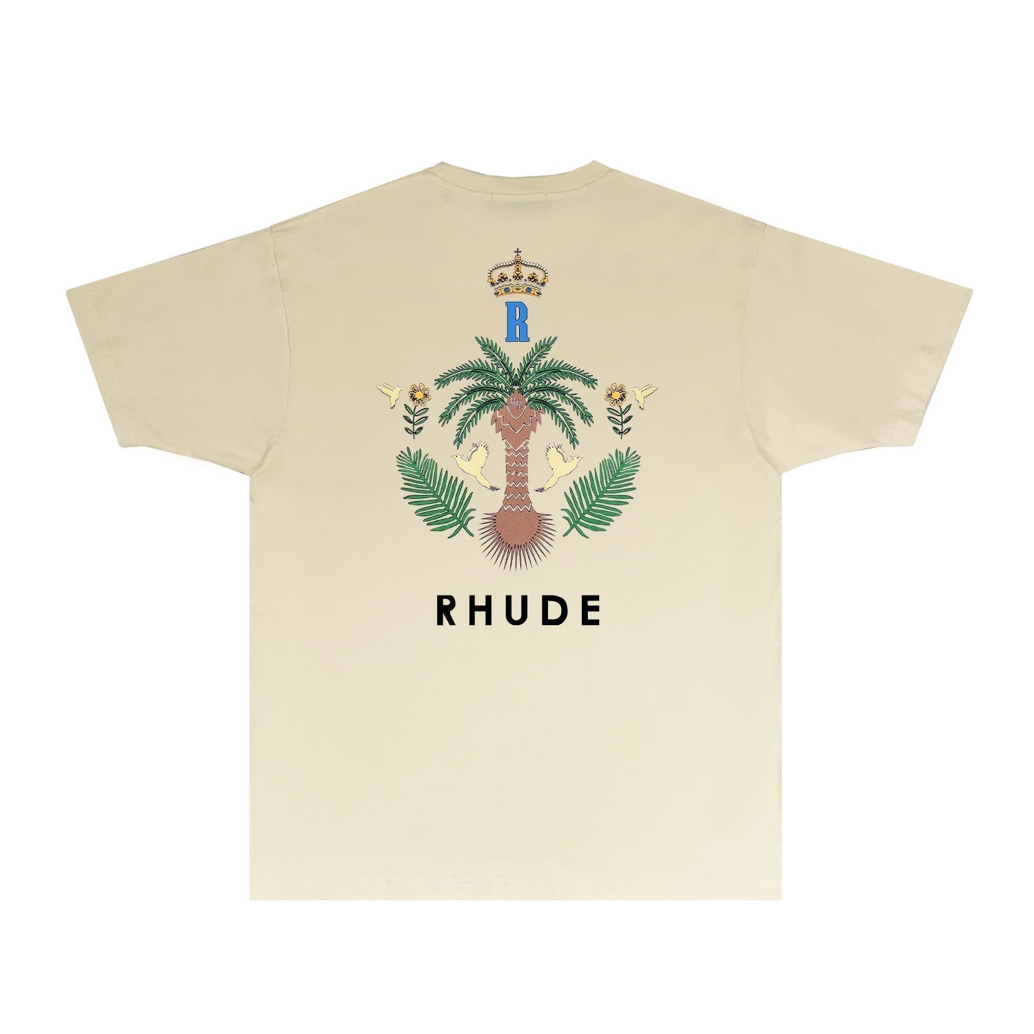 Rhude T Shirts Printed Trendy Pure Cotton