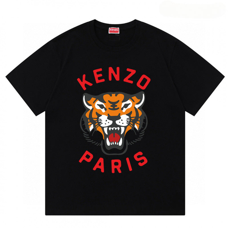 KENZO T Shirt Summer Tiger Head Casual