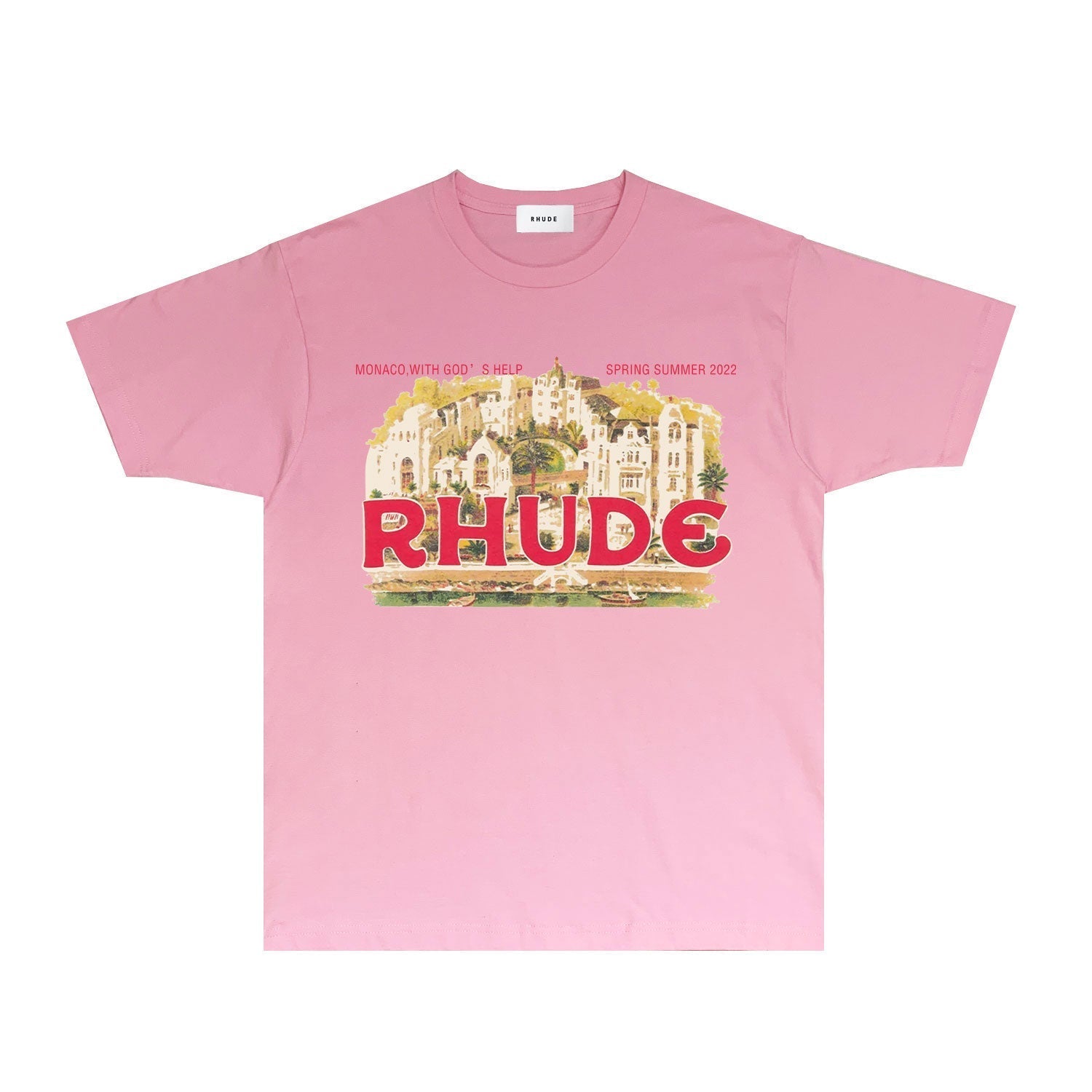 Rhude T Shirts Printed Trendy Pure Cotton