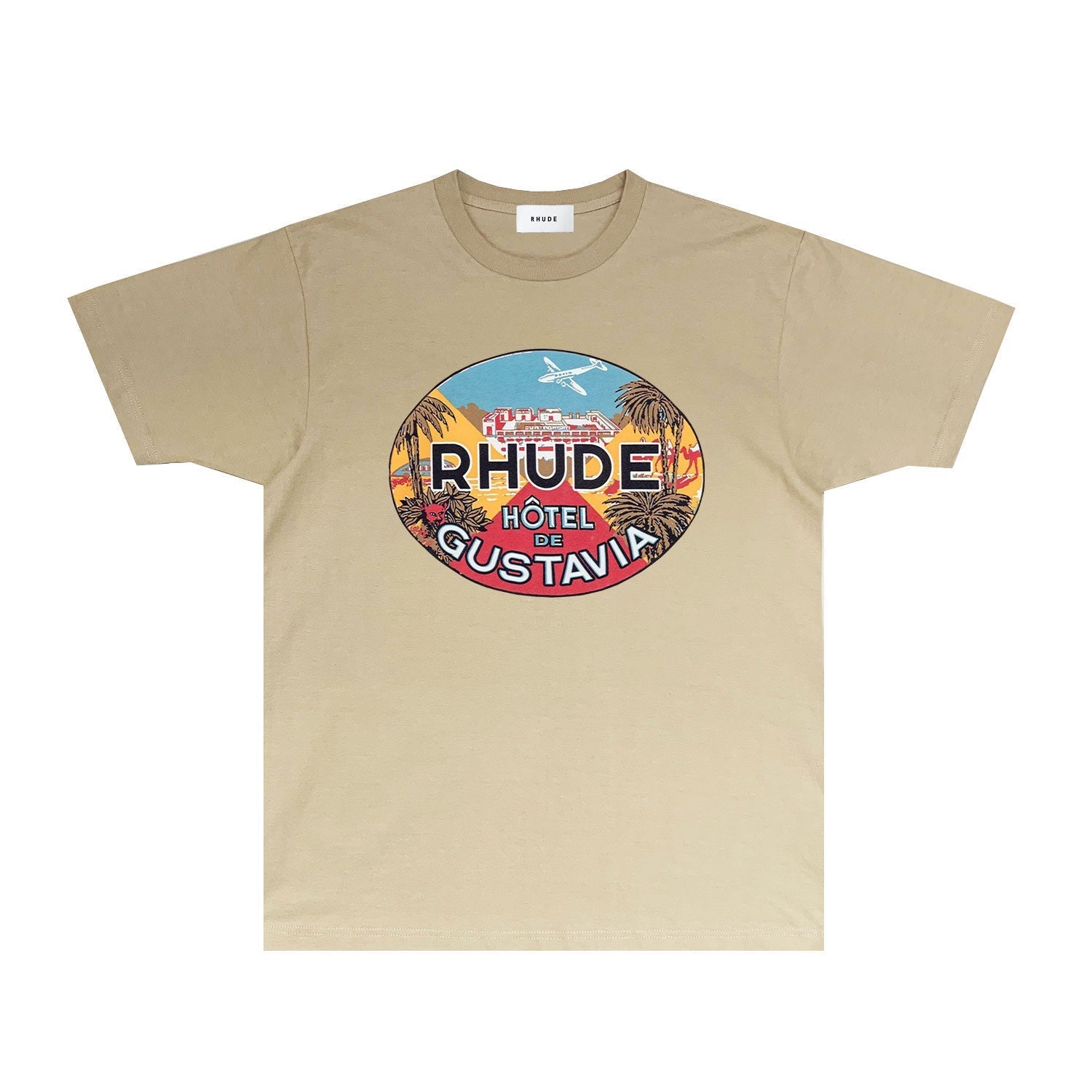 Rhude T Shirts Printed Trendy Pure Cotton
