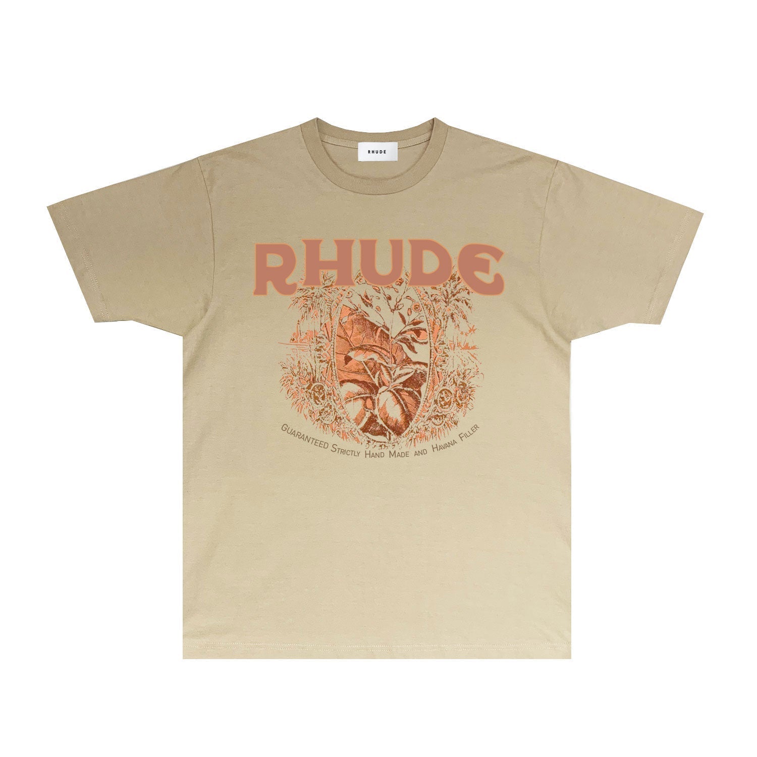 Rhude T Shirts Printed Trendy Pure Cotton
