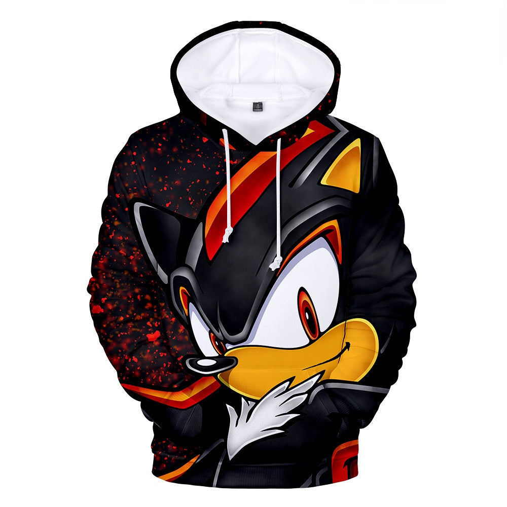 Pop Smoke Hoodies Sonic Hedgehog Color Printing Hoodie