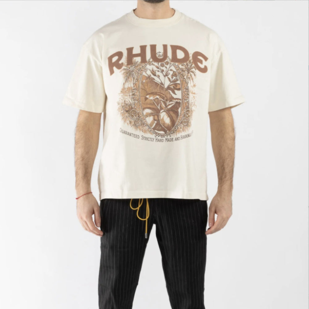 Rhude T Shirt Wheat Ear Fruit Print Short Sleeve T-Shirt