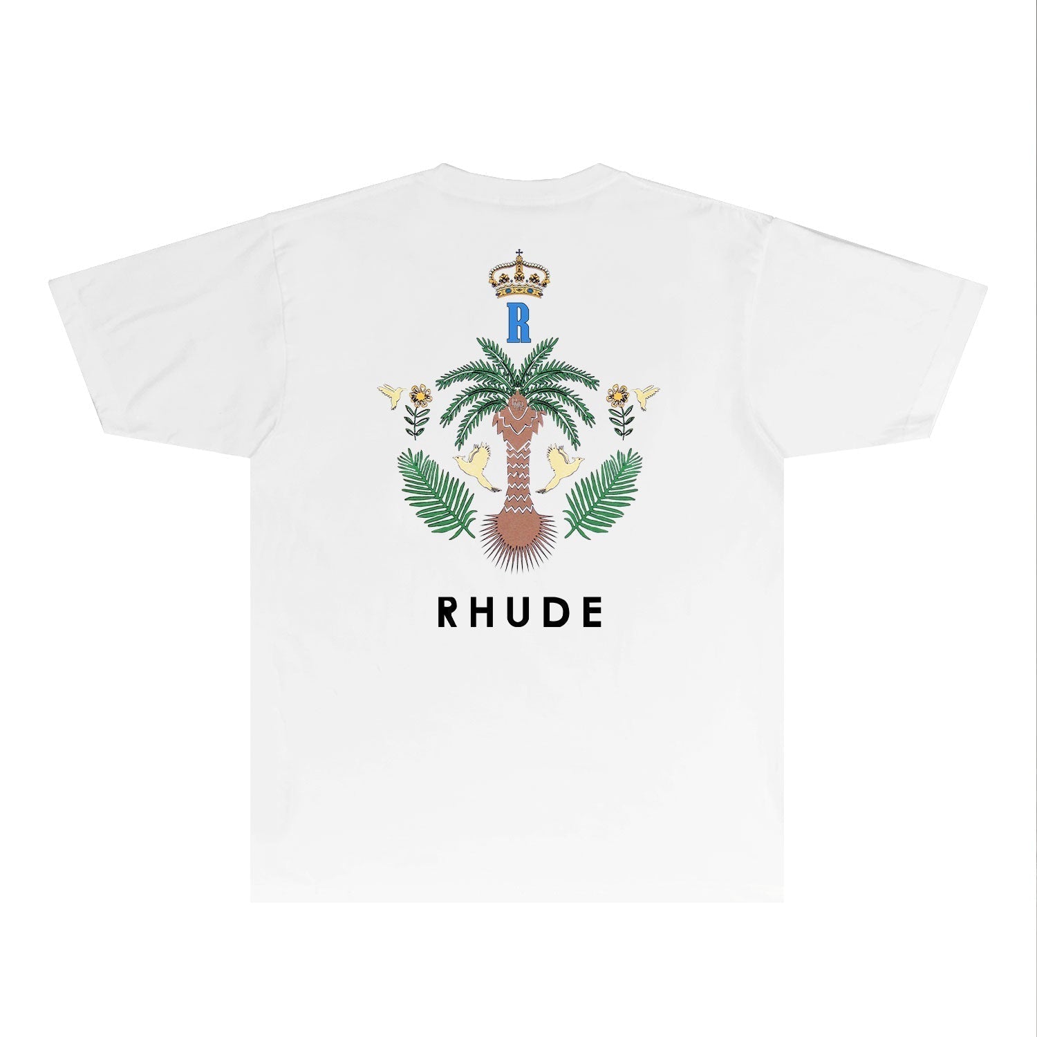 Rhude T Shirts Printed Trendy Pure Cotton