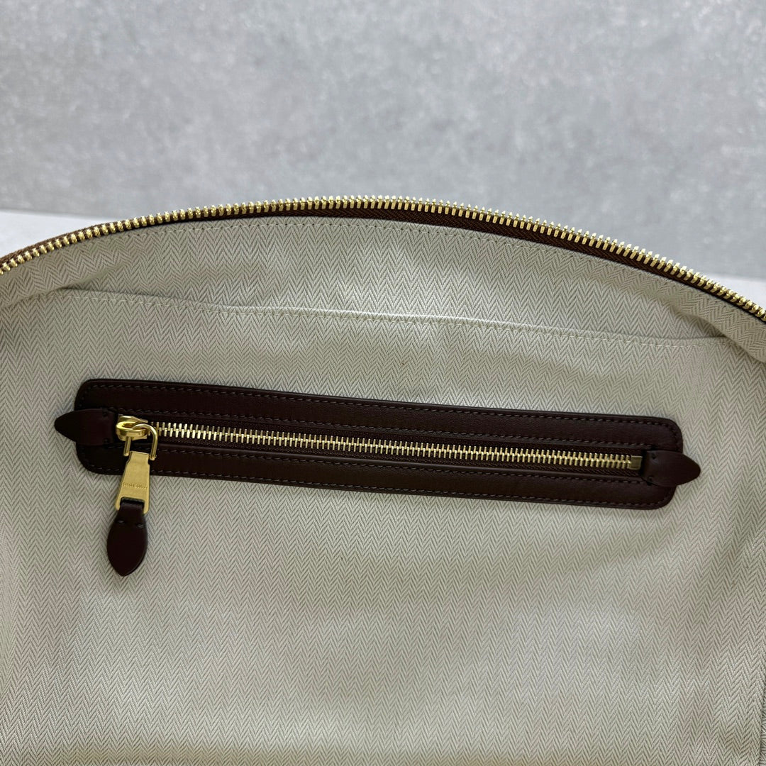 ＭＩ ＭＵ SUEDE BEAU BAG COCOA BROWN