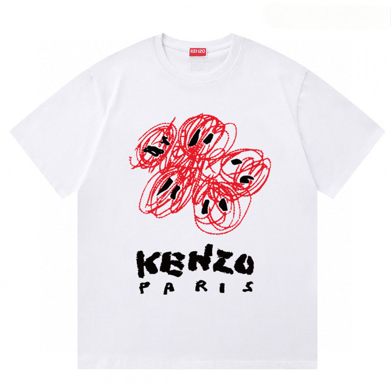 KENZO T Shirt Summer Tiger Head Casual