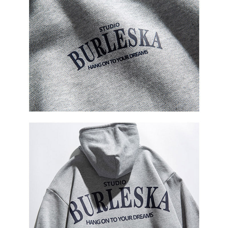 Men's Graphic Hoodies Men's Autumn Long-Sleeved Sweater Loose Casual