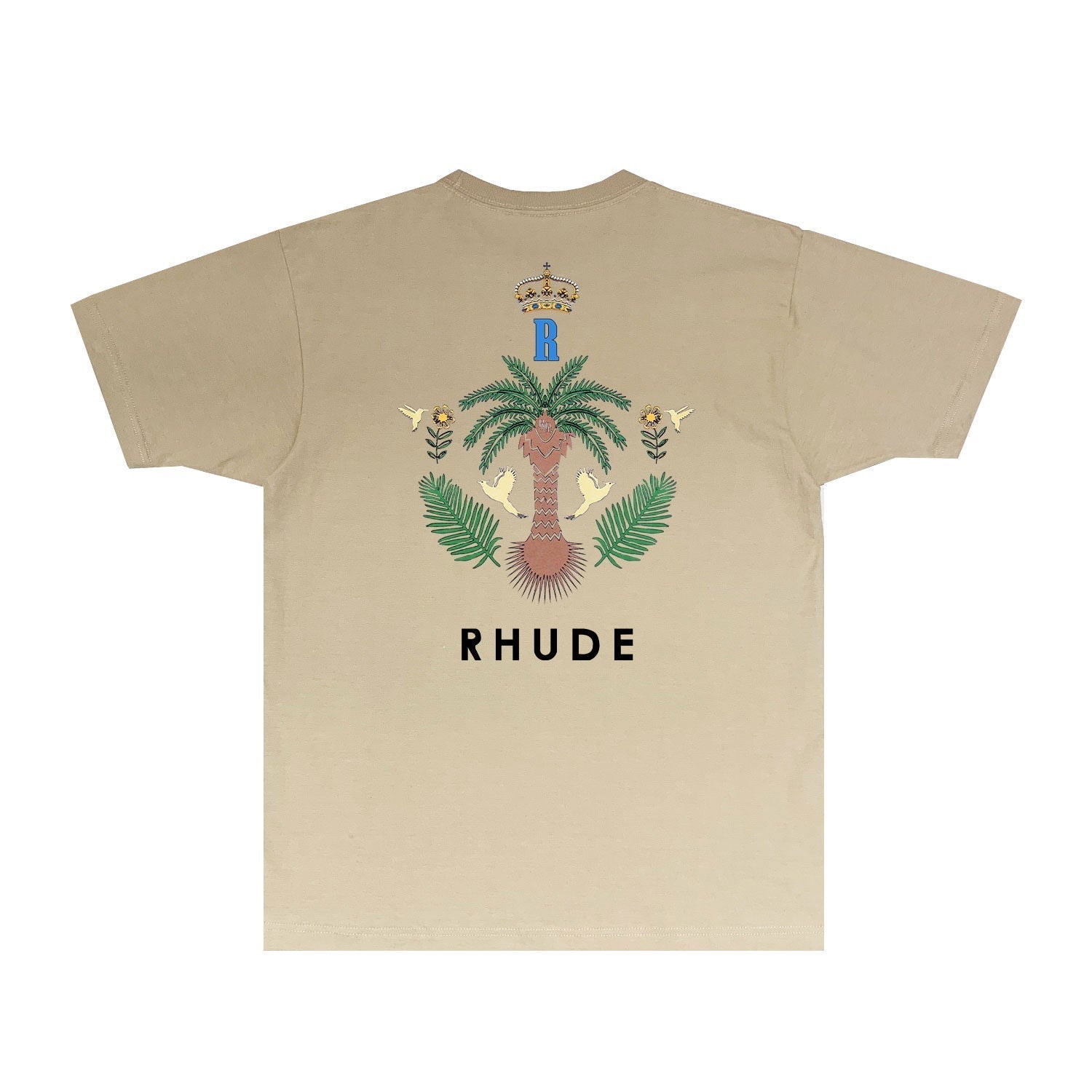 Rhude T Shirts Printed Trendy Pure Cotton
