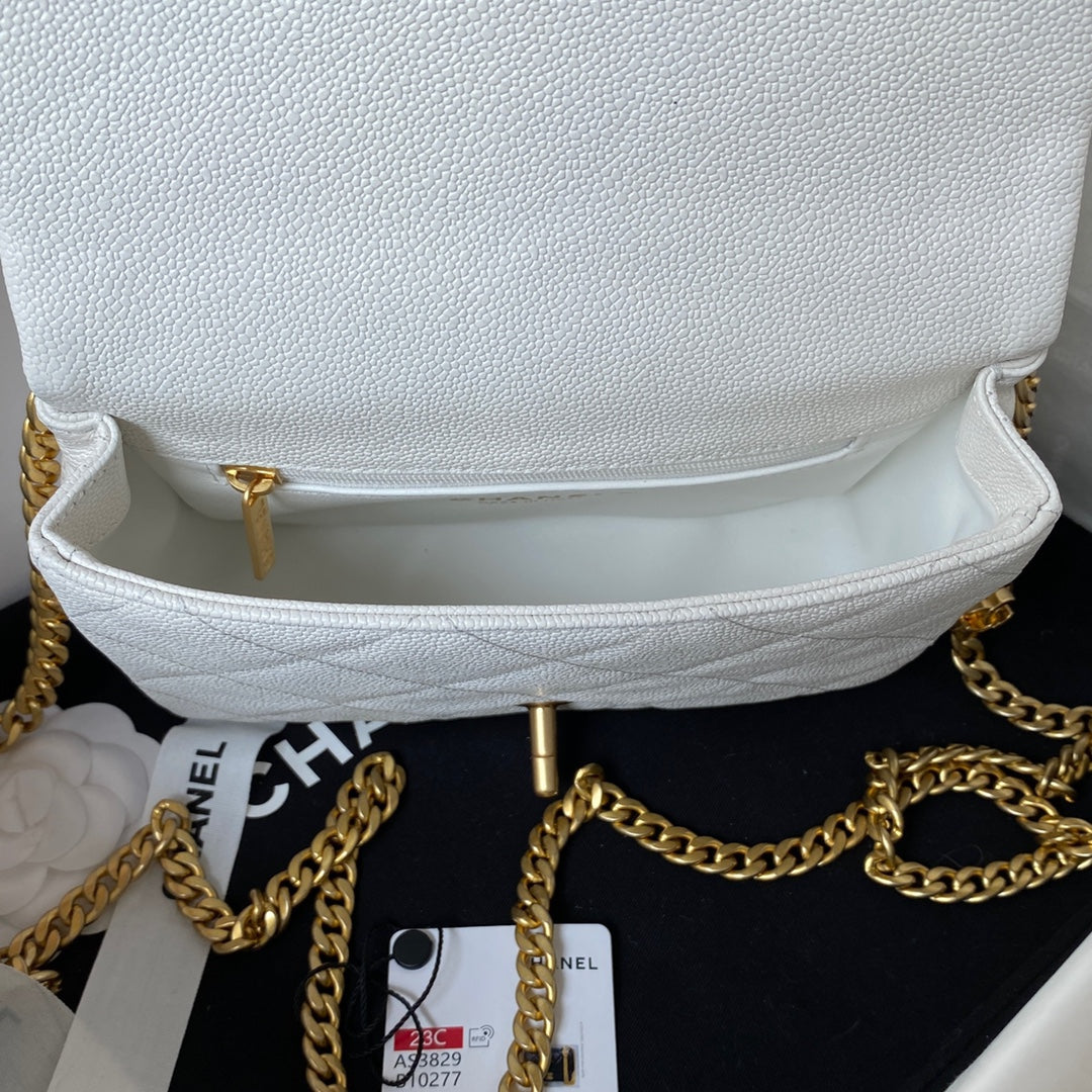 ＣＨＮＥＬ SHOULDER BAG BLACK/WHITE