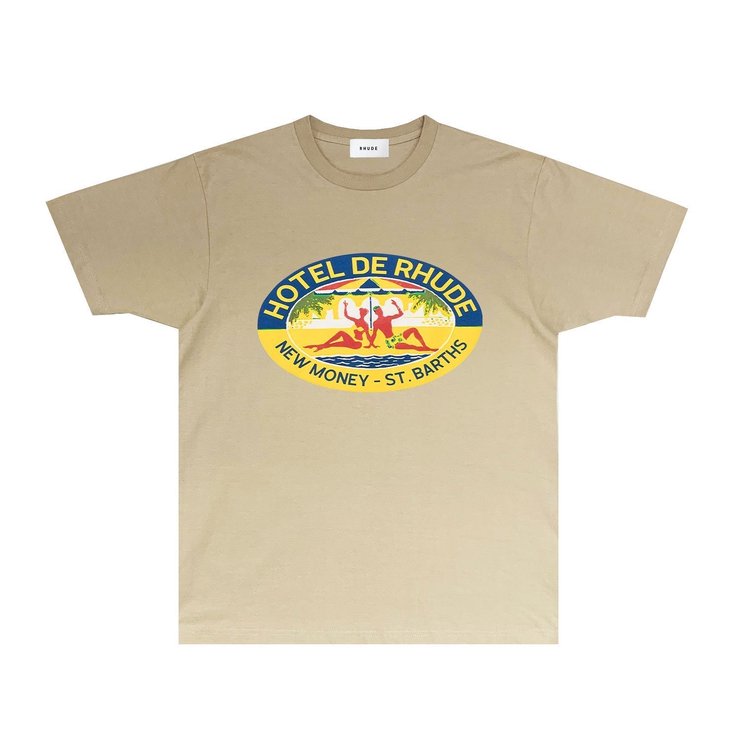 Rhude T Shirts Printed Trendy Pure Cotton