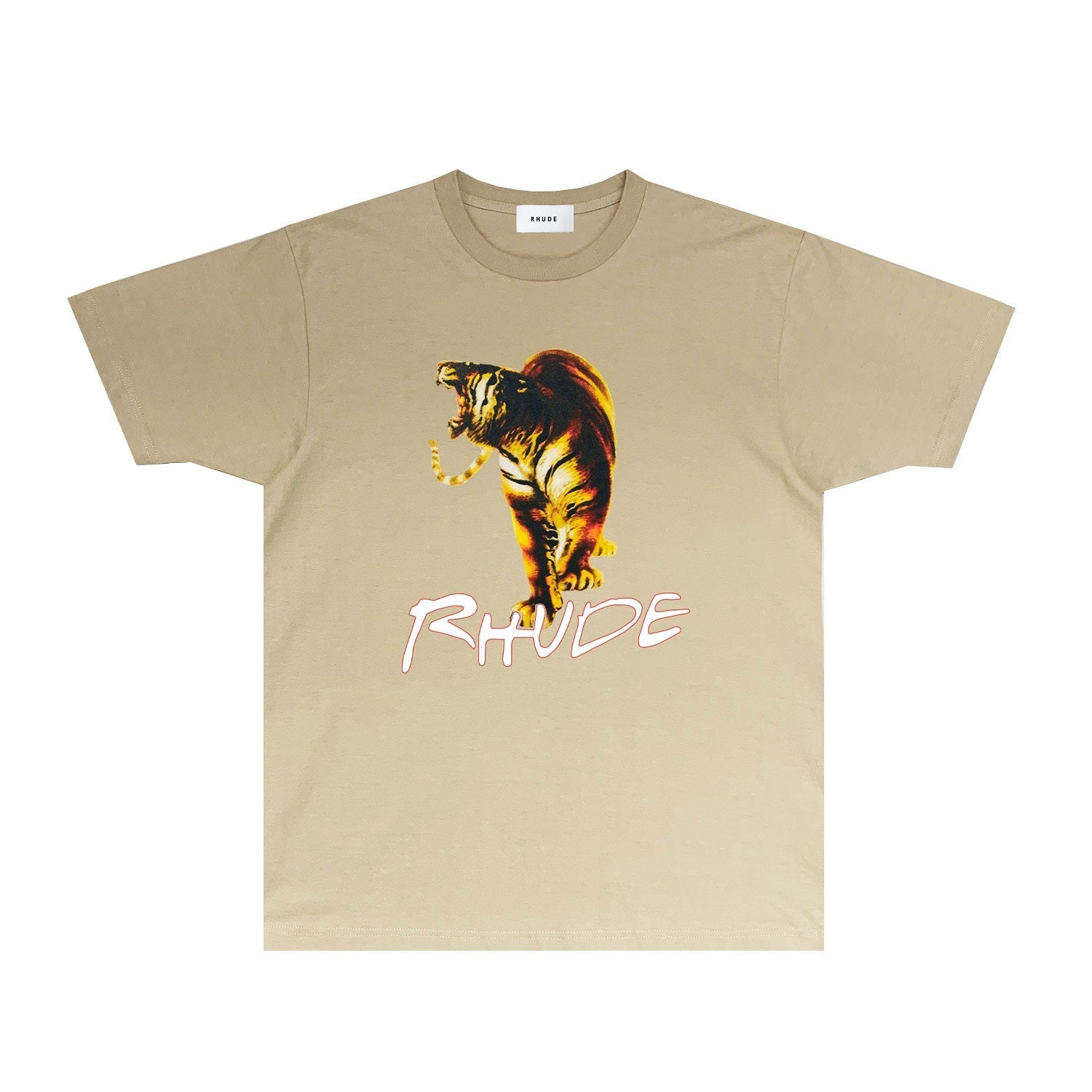 Rhude T Shirts Printed Trendy Pure Cotton