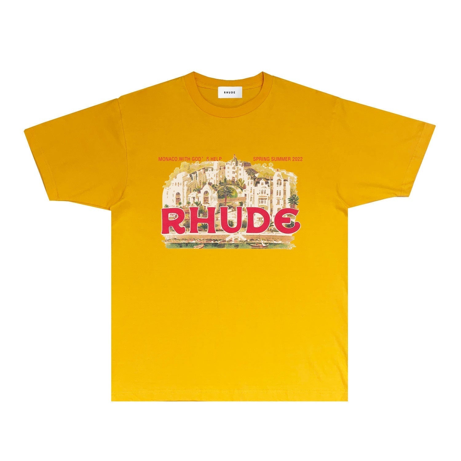 Rhude T Shirts Printed Trendy Pure Cotton