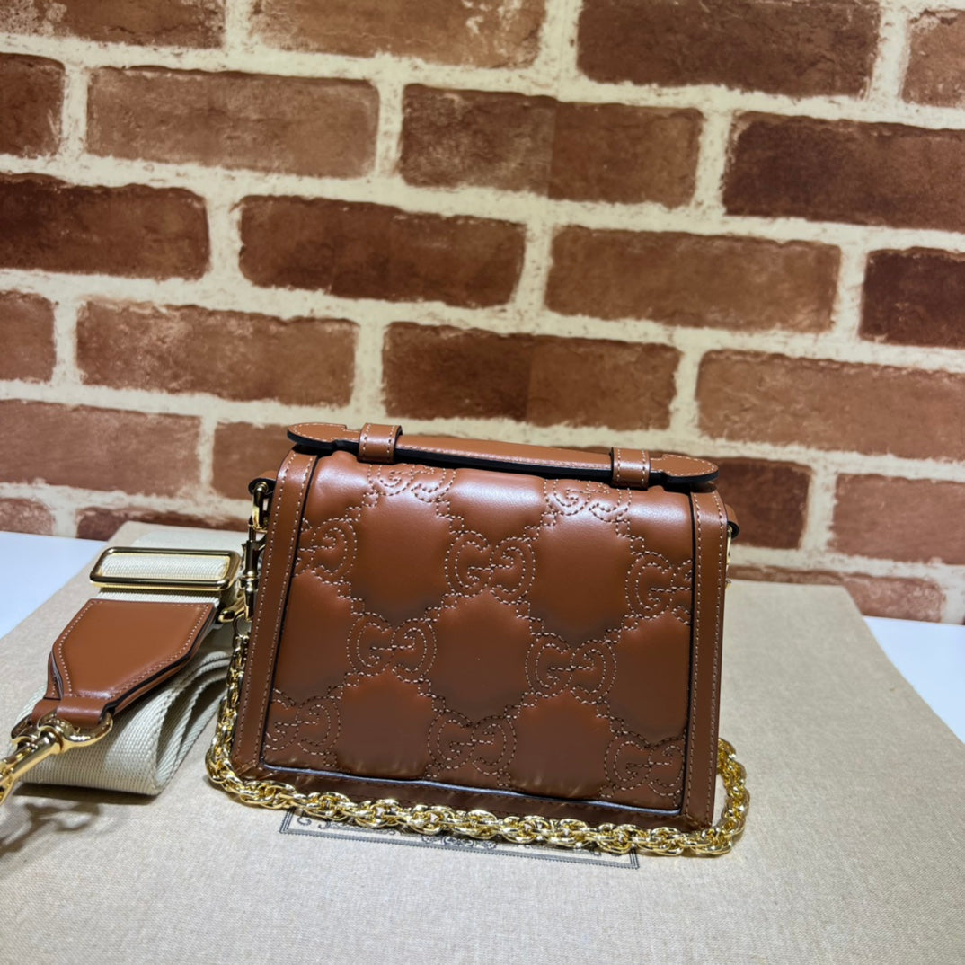 ＧＣＣＩGG MARMONT TOP HANDLE BAG BROWN