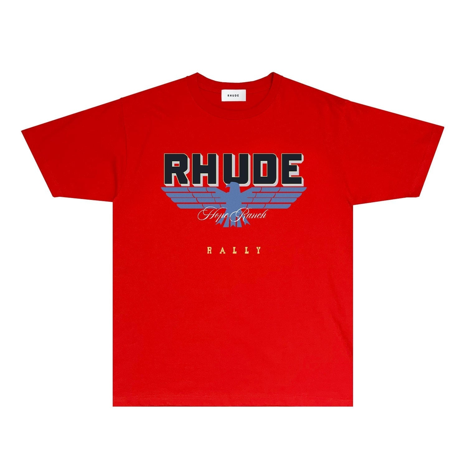 Rhude T Shirts Printed Trendy Pure Cotton