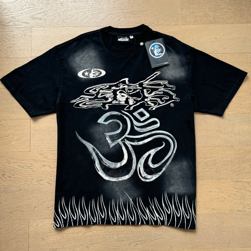 Hellstar T Shirts Washed Aging Process