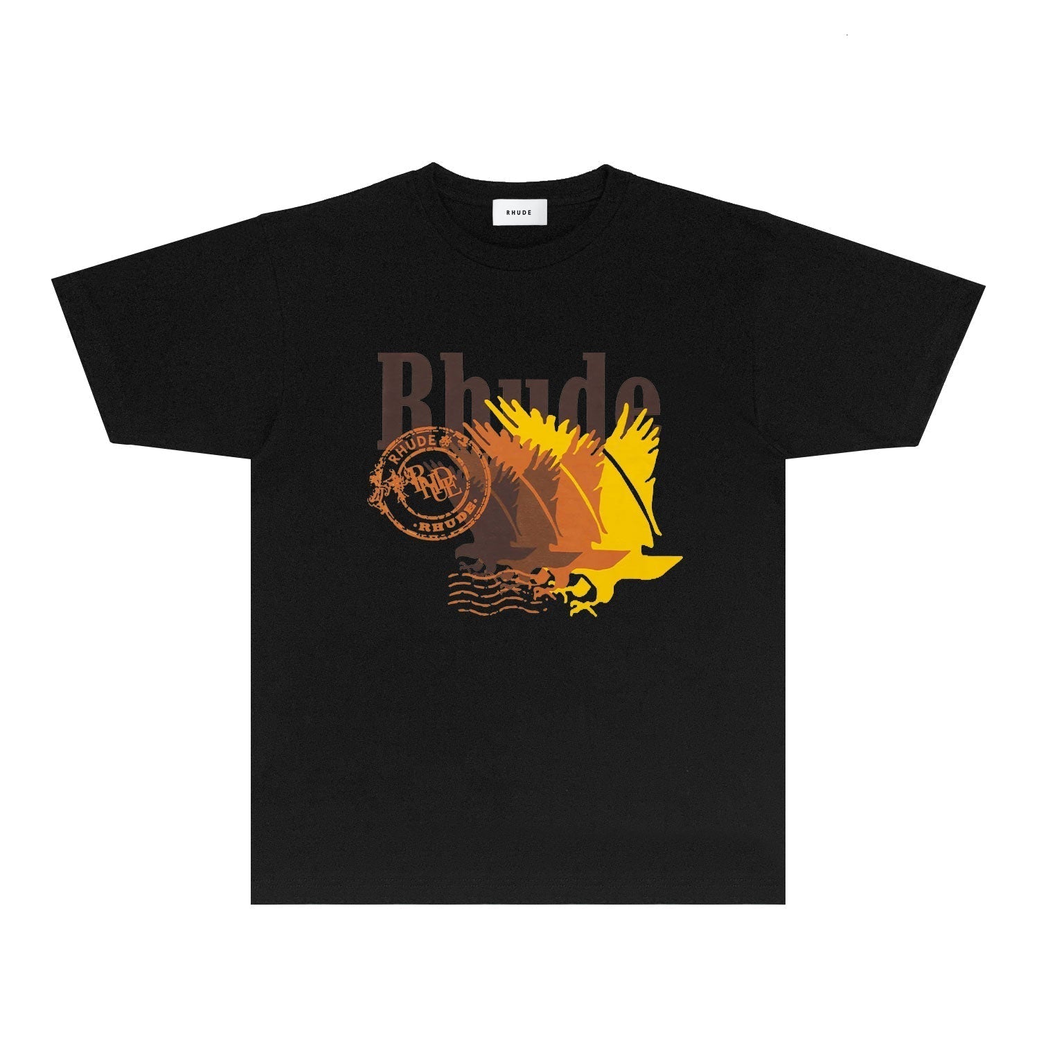 Rhude T Shirts Printed Trendy Pure Cotton