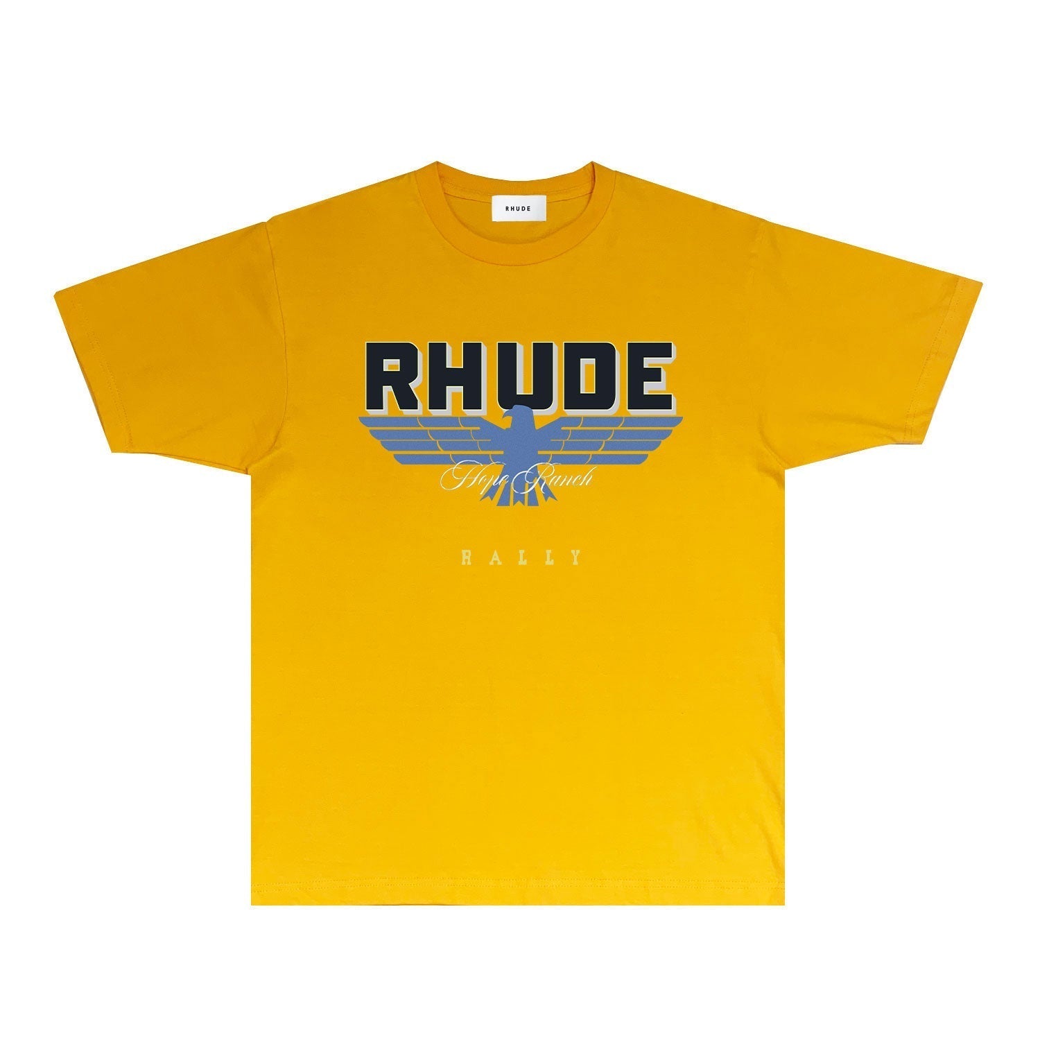 Rhude T Shirts Printed Trendy Pure Cotton
