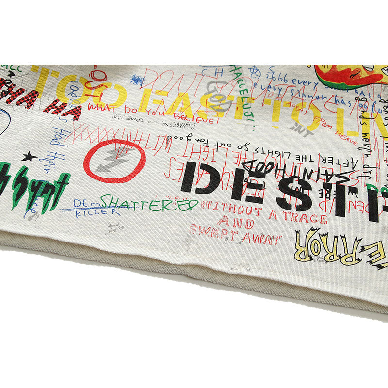 Kanye West Sunday Service Hoodie Graffiti Printing Hoodie Sweater