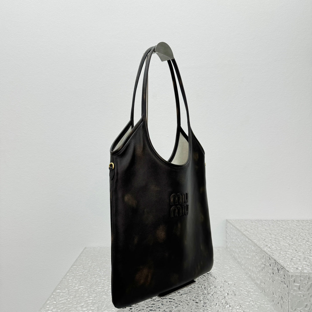 ＭＩ ＭＵ IVY LEATHER BAG COFFE