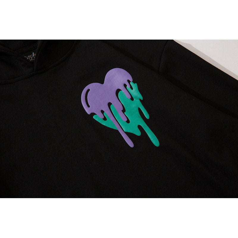 Man Fall Outfits Foam Love Printed Hoodie Autumn Winter Couple Men and Women