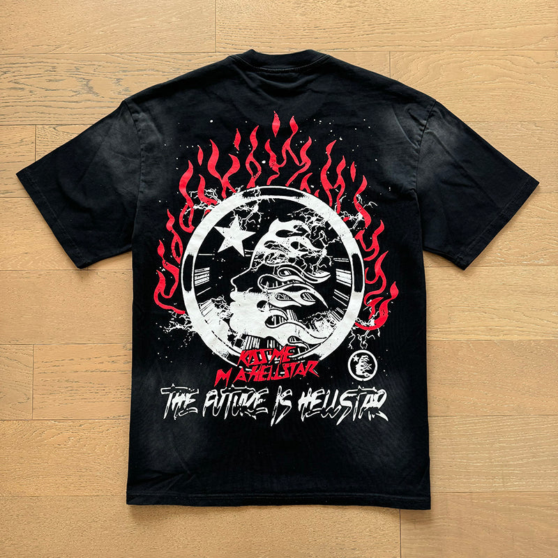 Hellstar T Shirts Washed Aging Process