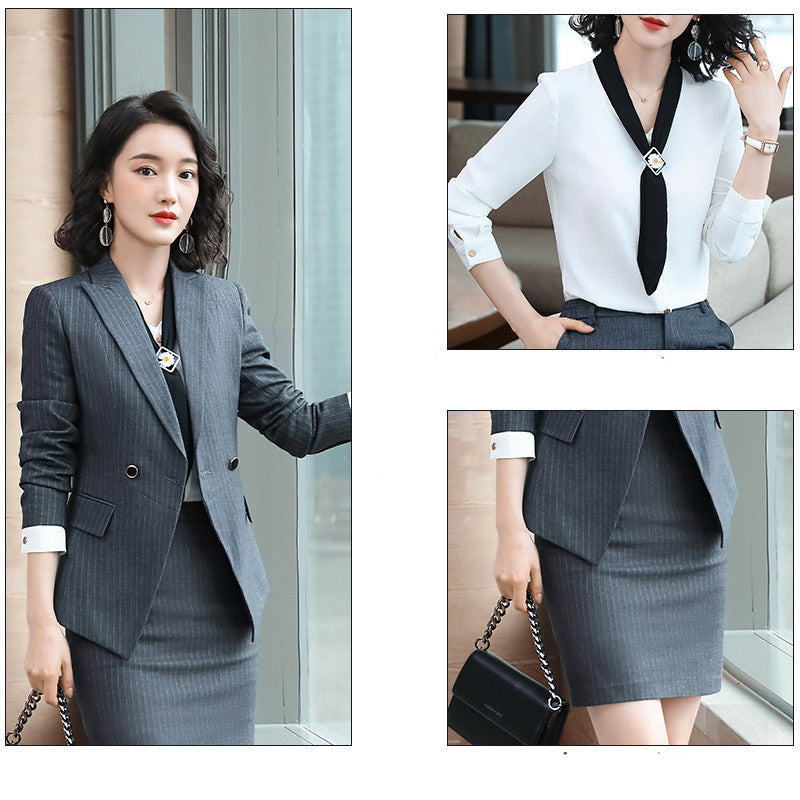Interview Suit Women Autumn and Winter Women's Suit Jacket Women's Fashion Skirt