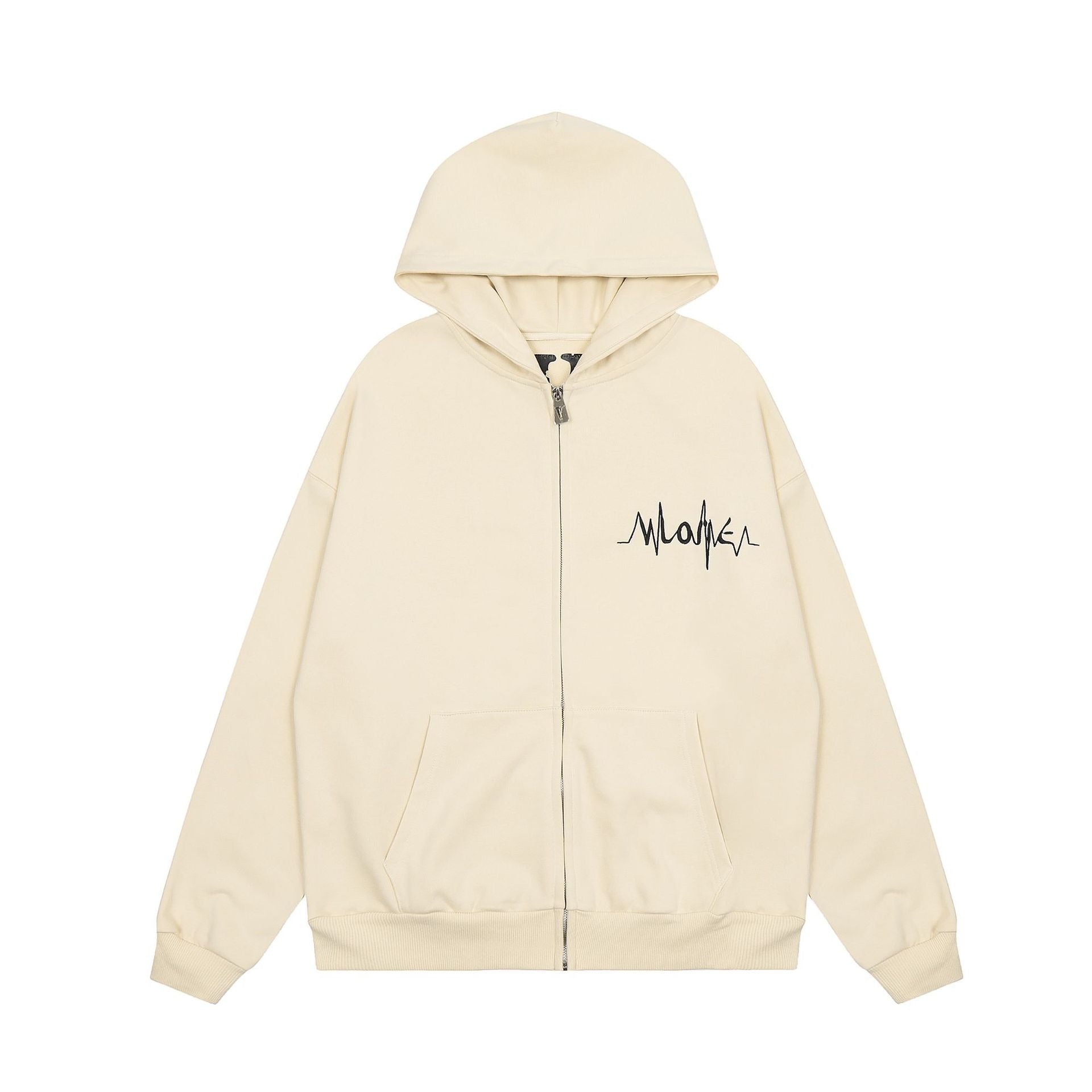 Vlone Hoodie autumn and winter electrocardiogram big V letter