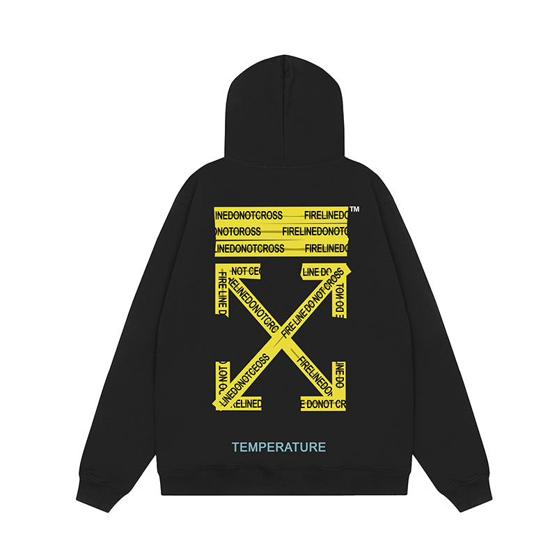 OFF WHITE Hoodie Trendy Street Style Personalized Cotton